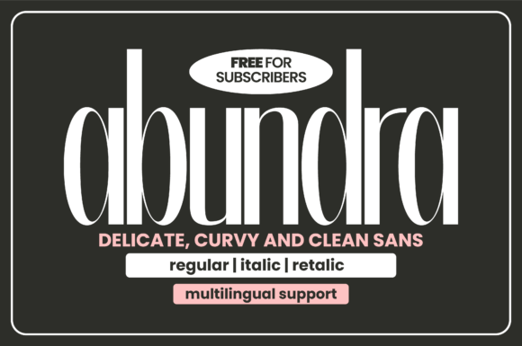 Abundra: A Modern Sans Serif Font for Web Design