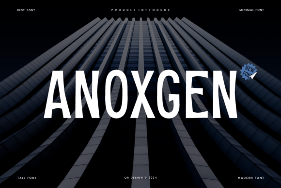Anoxgen: A Bold Sans Serif Font for Modern Branding