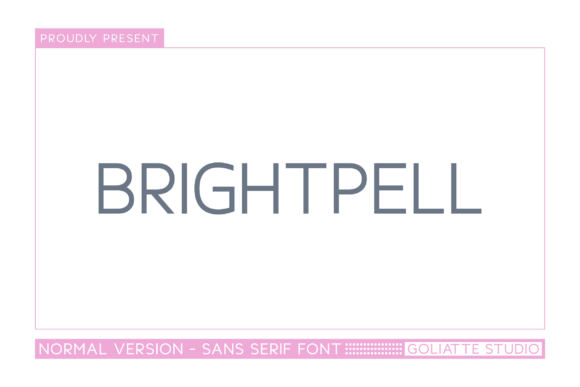 Brightpell: A Bold Sans Serif Font for Makers