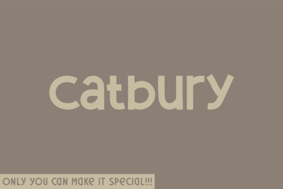 Catbury: The Natural Sans Serif Font for Campaigns