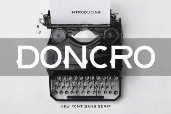 Doncro: The Bold Sans Serif Font for Modern Brands