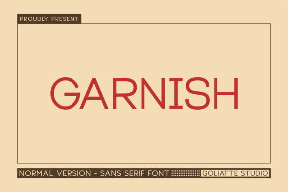 Garnish Font: A Modern Sans Serif for Bold Branding