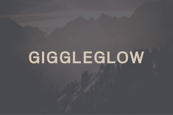 Giggleglow: A Modern Sans Serif Typeface for Makers