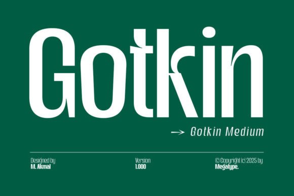 Gotkin Medium: A Modern Sans Serif for Makers