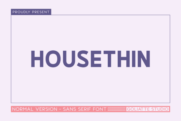 Housethin: A Bold Sans Serif Font for Makers