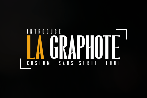 La Graphote: A Bold Sans Serif Font for Web Design