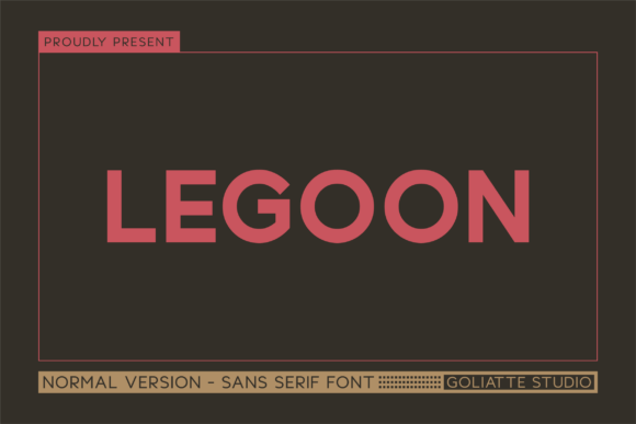 Legoon: A Bold Sans Serif Typeface for Modern Brands