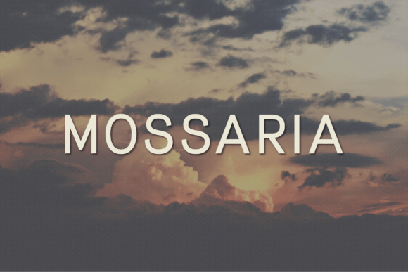 Mossaria: A Modern Classy Sans Serif Typeface