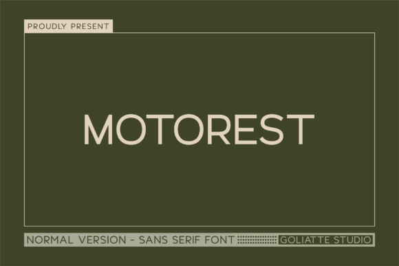 Motorest: A Bold Sans Serif Font for Modern Branding