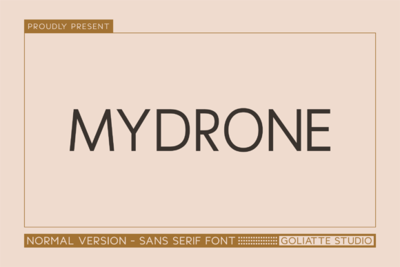 Mydrone: A Bold Sans Serif Font for Modern Brands
