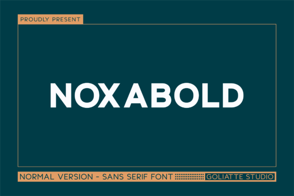 Noxabold: A Modern Sans Serif Typeface for Business