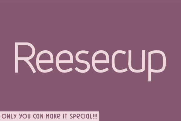 Reesecup: A Unique Natural Sans Serif for Modern Design