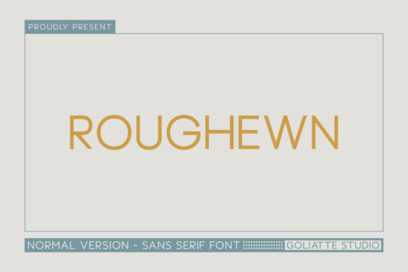 Roughewn: A Bold Sans Serif Font for Makers