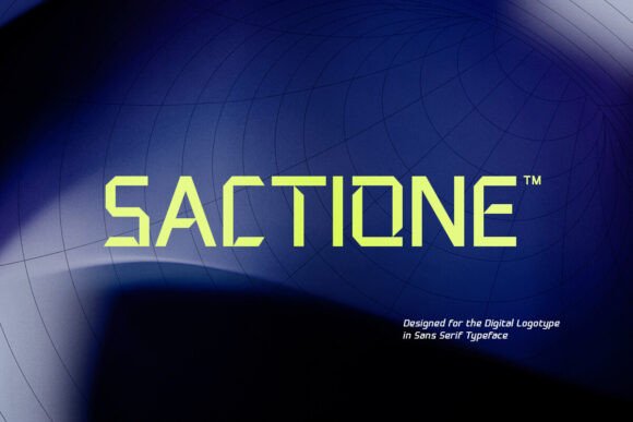 Sactione: A Modern Sans Serif Font for Makers