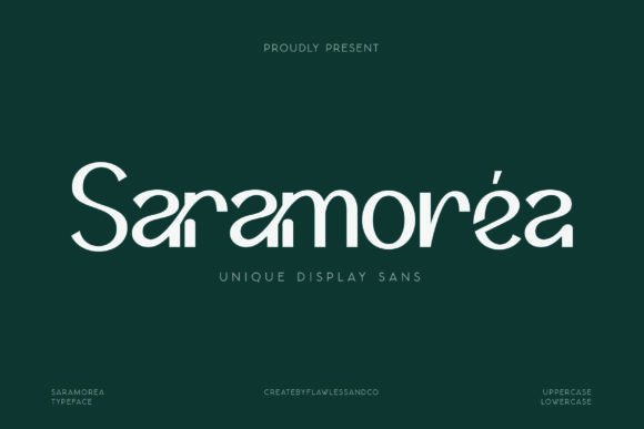 Saramorea: A Bold Sans Serif for Luxury Branding