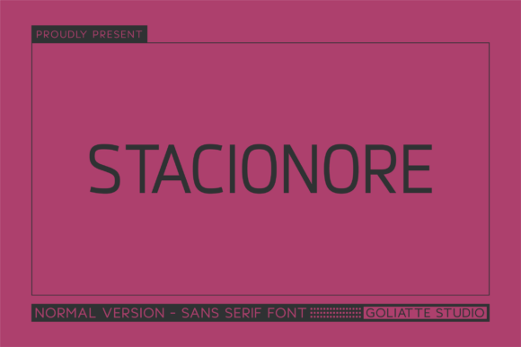 Stacionore: A Bold Sans Serif Typeface for Modern Brands