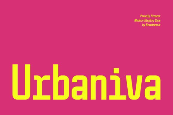 Urbaniva: A Futuristic Sans Serif for Modern Editorial Design