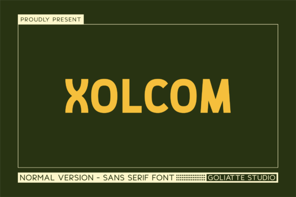 Xolcom: A Modern Sans Serif Typeface for Brands