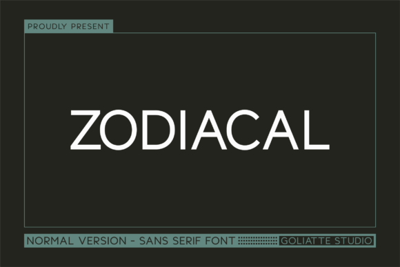 Zodiacal: A Bold Sans Serif Typeface for Modern Design